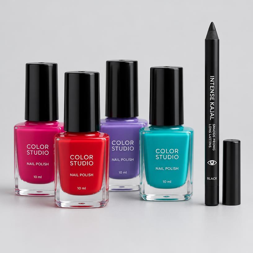 Nail Polish Set + Kajal